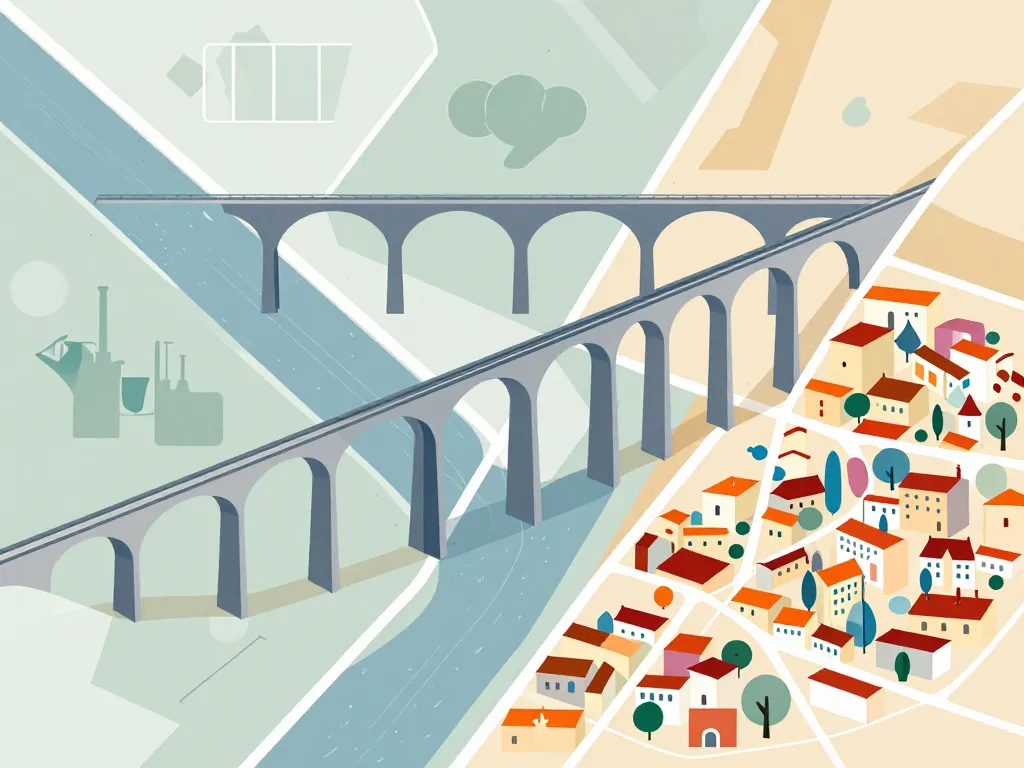 Schéma concept du viaduc de Martigues et son rôle stratégique