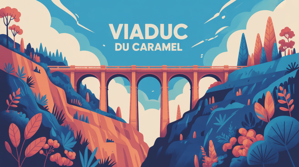 illustration viaduc du caramel végétation remparts