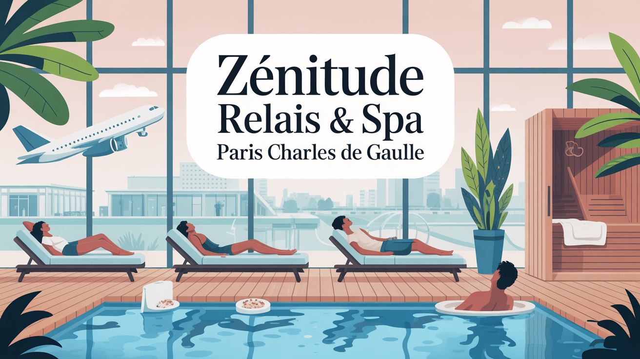 Illustration moderne zenitude relais & spa - paris charles de gaulle spa aéroport
