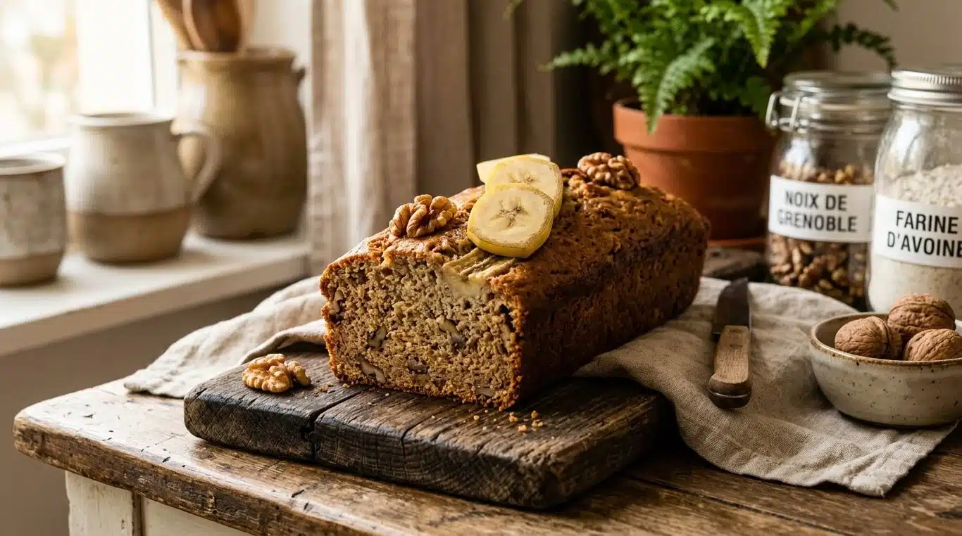 Banana bread healthy maison moelleux et gourmand