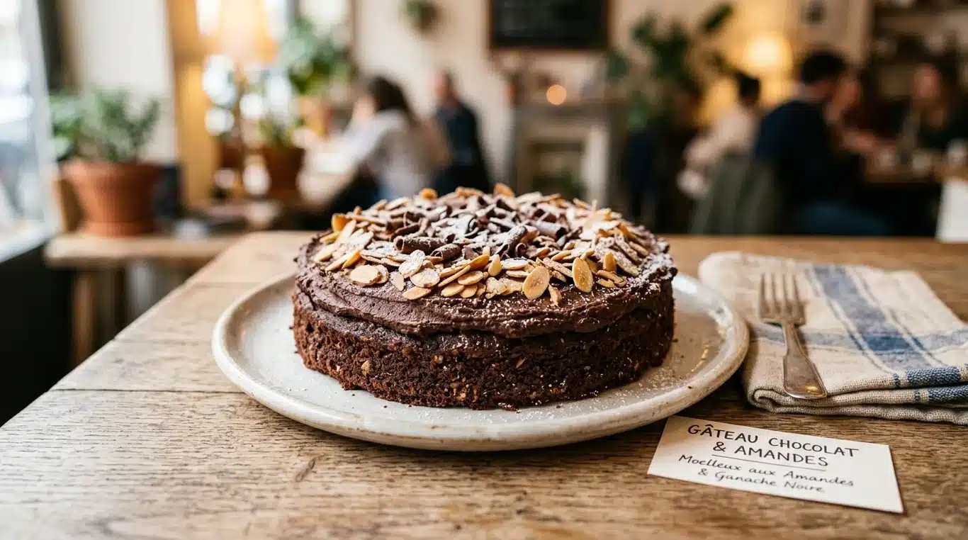 Gâteau fondant chocolat-amande sans sucre pour diabétiques