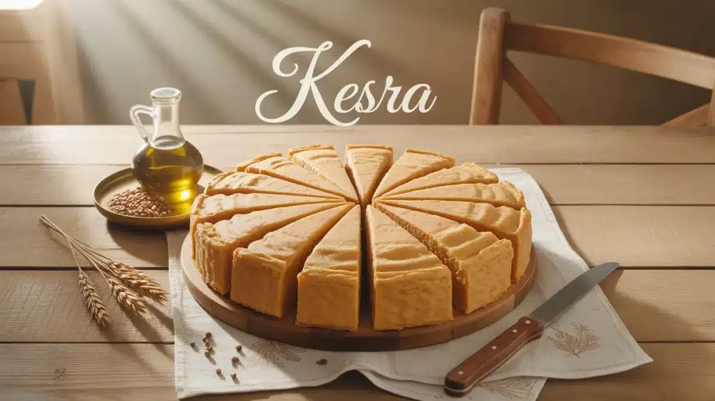 kesra recette galette croustillante sur table rustique