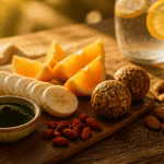 aliment qui donne de l energie rapidement fruits et graines sur table