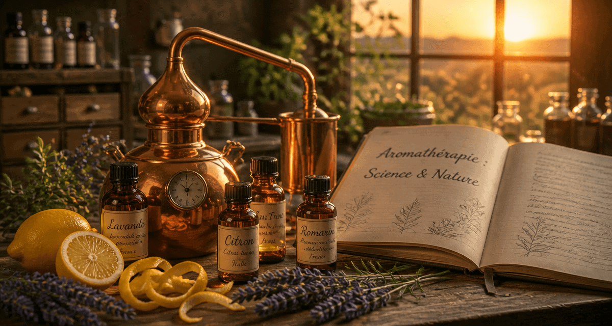 aromathérapie définition alambic huiles essentielles lavande citron