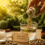 cleanse matin detox sur table en bois