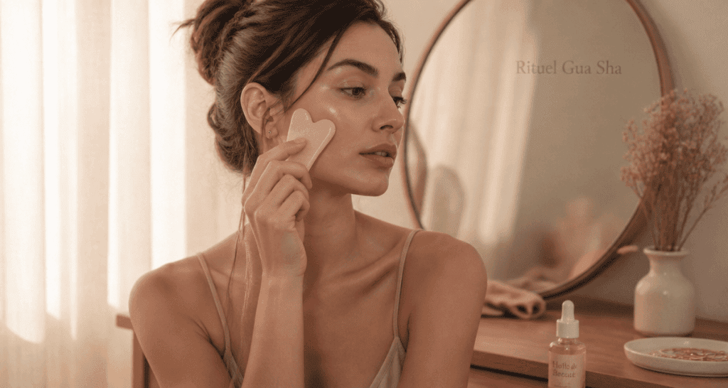 gua sha utilisation visage femme