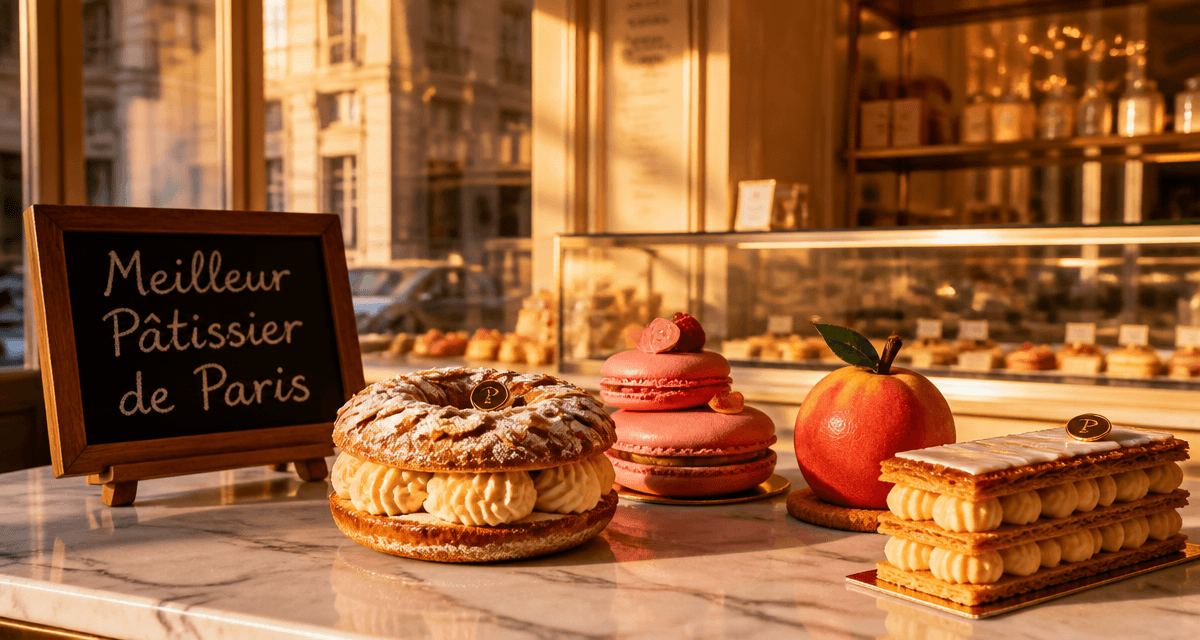 meilleure patissier paris assortiment pâtisseries modernes