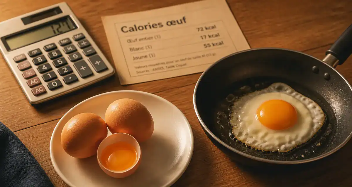 Combien de calorie dans les oeufs : cuisson à la poêle, œufs au plat et œufs bouillis