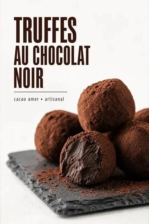 Truffes au chocolat noir artisanal, recette des meilleurs chocolatiers français