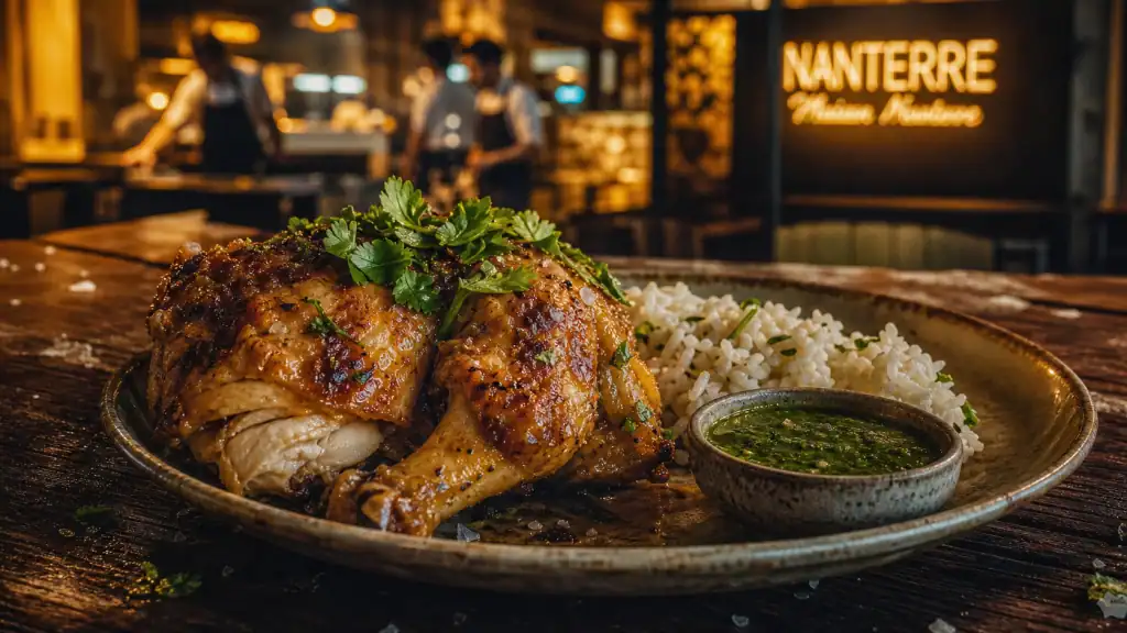 Restaurant halal nanterre : poulet braisé et riz parfumé