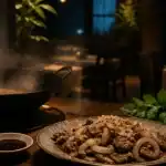 Restaurant trúc dào à Toulon : bœuf aux oignons au wok fumant