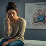 Femme stress vertige cabinet médical