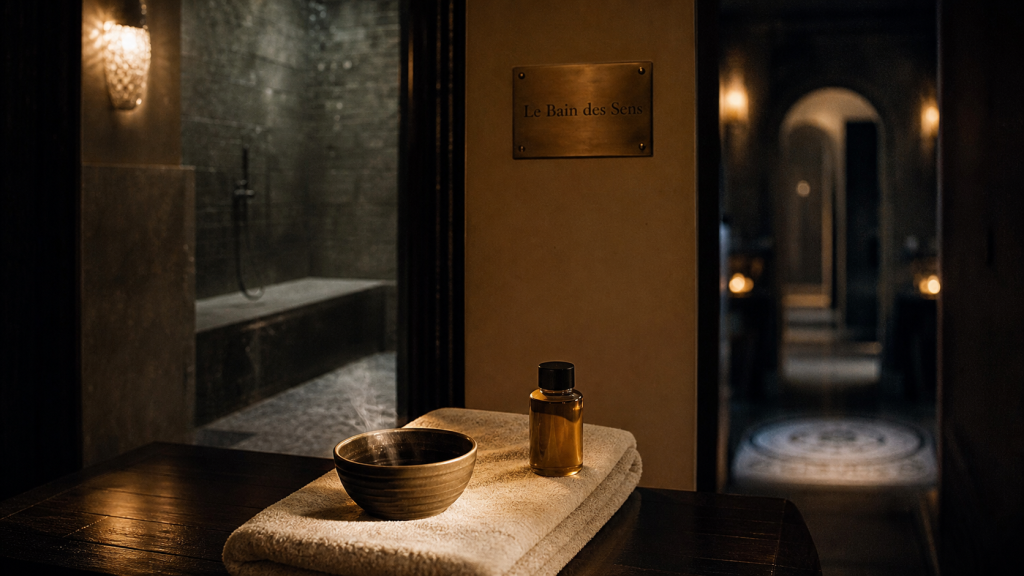 Le bain des sens à Paris 17e : hammam et massage naturiste, ambiance vapeur