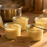 Recette dessert crème vanille maison en pots