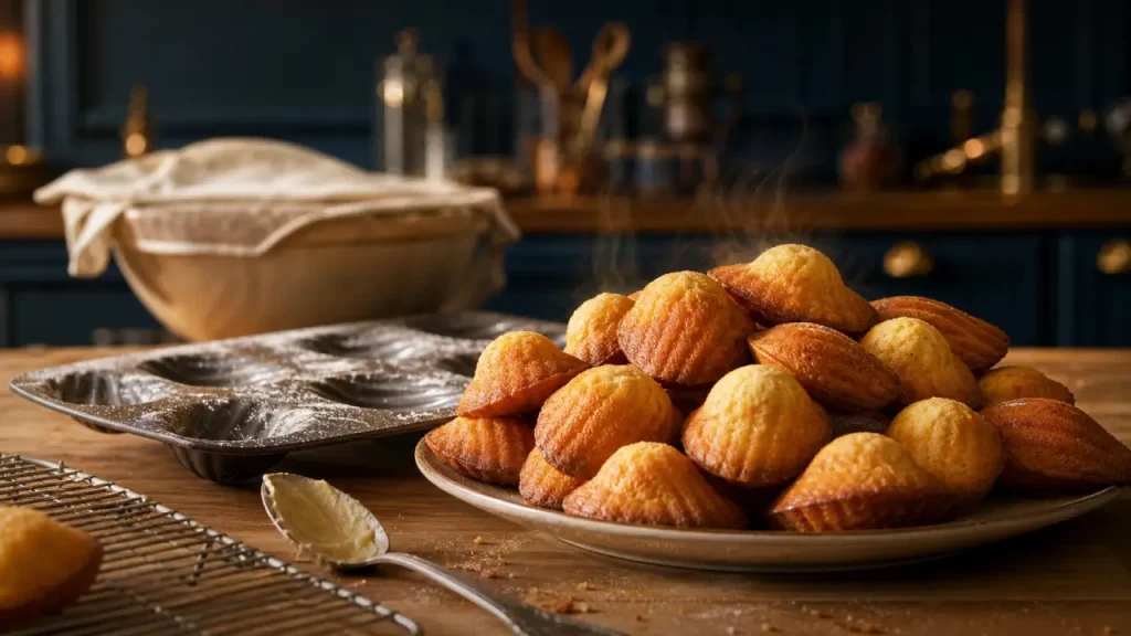 Recette pour madeleine facile : madeleines bombées dorées