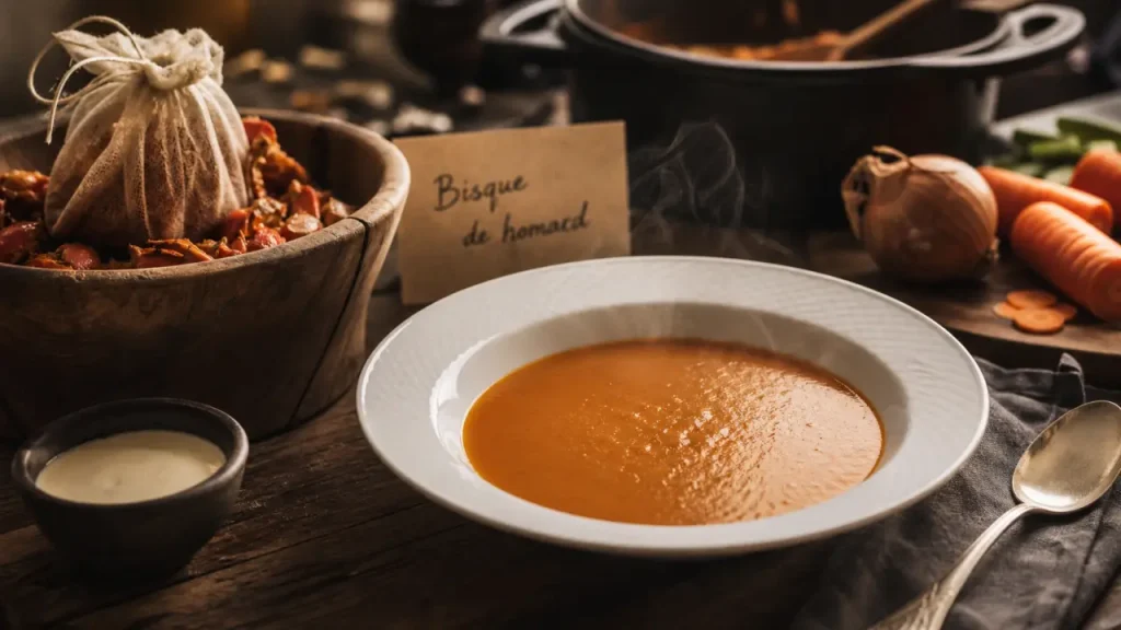 Recettes bisque de homard maison, bisque lisse orangée