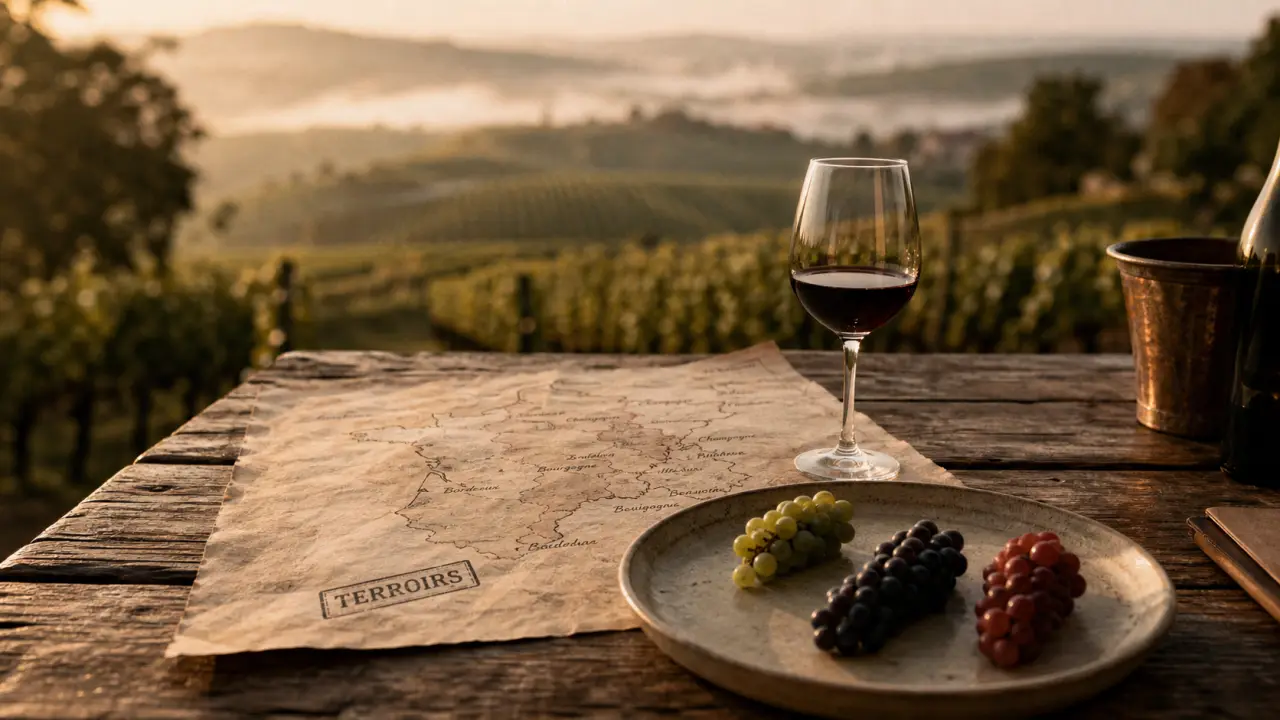 Région viticole française : carte des terroirs et dégustation