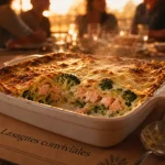 Repas convivial : lasagnes saumon et brocoli
