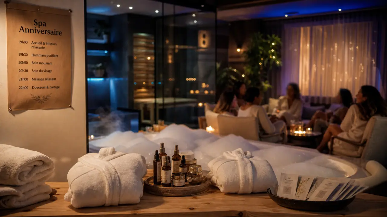 Spa anniversaire à domicile, spa privatif et bien-être