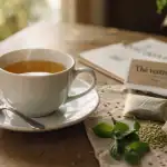 The pour ventre plat : tisane aux plantes en tasse