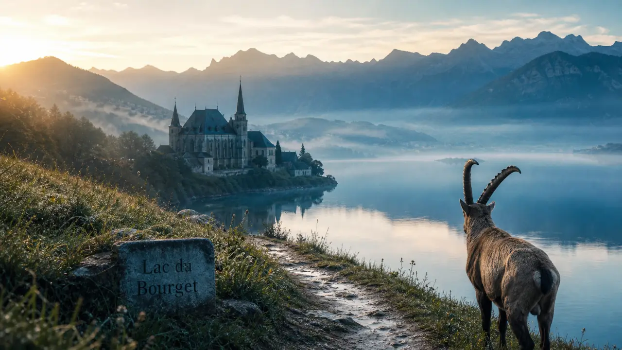 Visiter la Savoie : lac du Bourget et Abbaye de Hautecombe au lever du jour