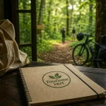 Def tourisme vert : carnet, gourde et nature en forêt humide