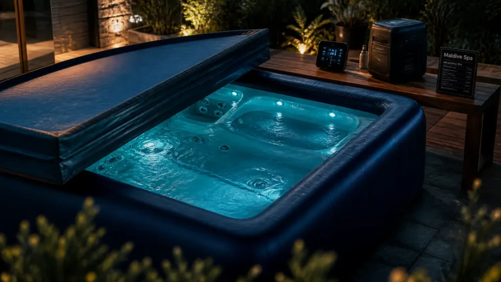 Maldive spa Bestway : 180 jets d’air, 8 jets d’eau, 40°C, est-ce le bon choix ?