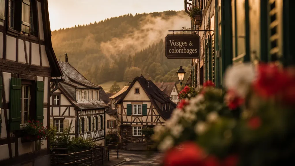 Plus beaux villages de france vosges : maisons à colombages à Hunspach