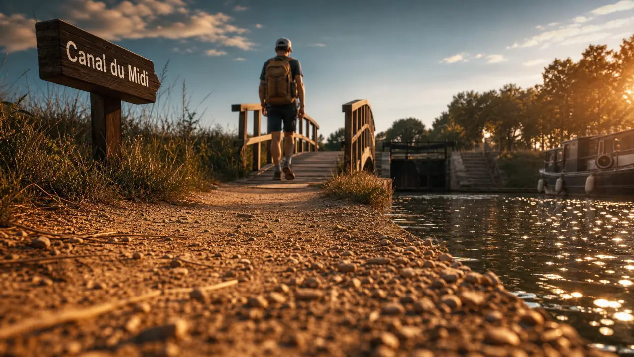 Randonnée près de Toulouse le long du Canal du Midi