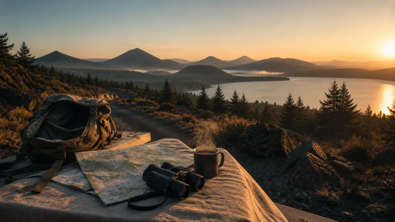 Vacances en auvergnes : route vers volcans et lac