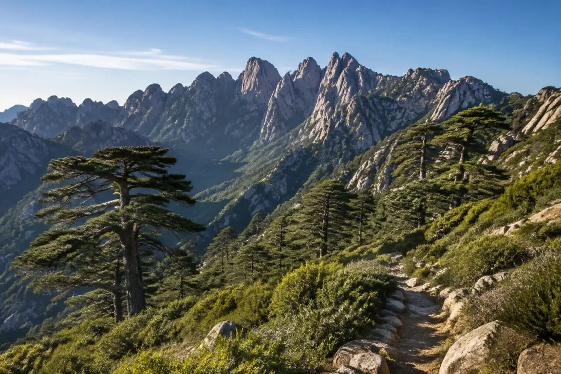 Que faire en Corse-du-Sud : randonnée face aux Aiguilles de Bavella