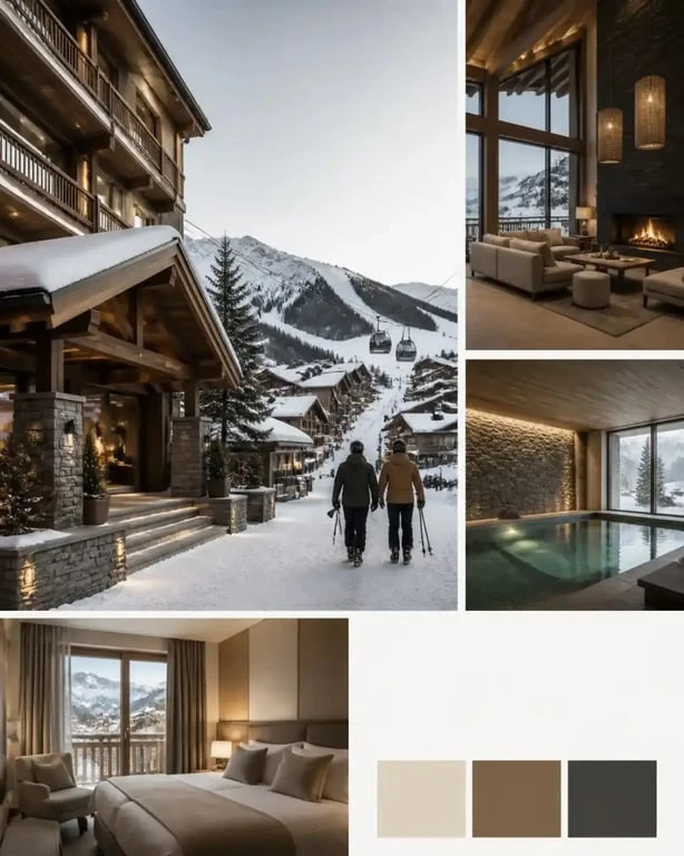 Hôtel spa montagne au cœur d’un village alpin proche des pistes