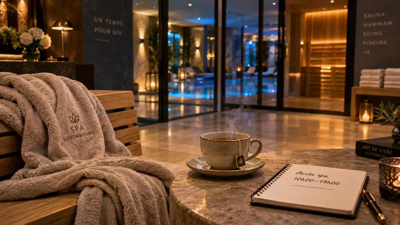 Hotel spa Luxembourg : accès inclus au spa, peignoir et tisane avant le sauna