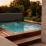 Piscine spa pour détente et nage douce, jets massants et eau chaude