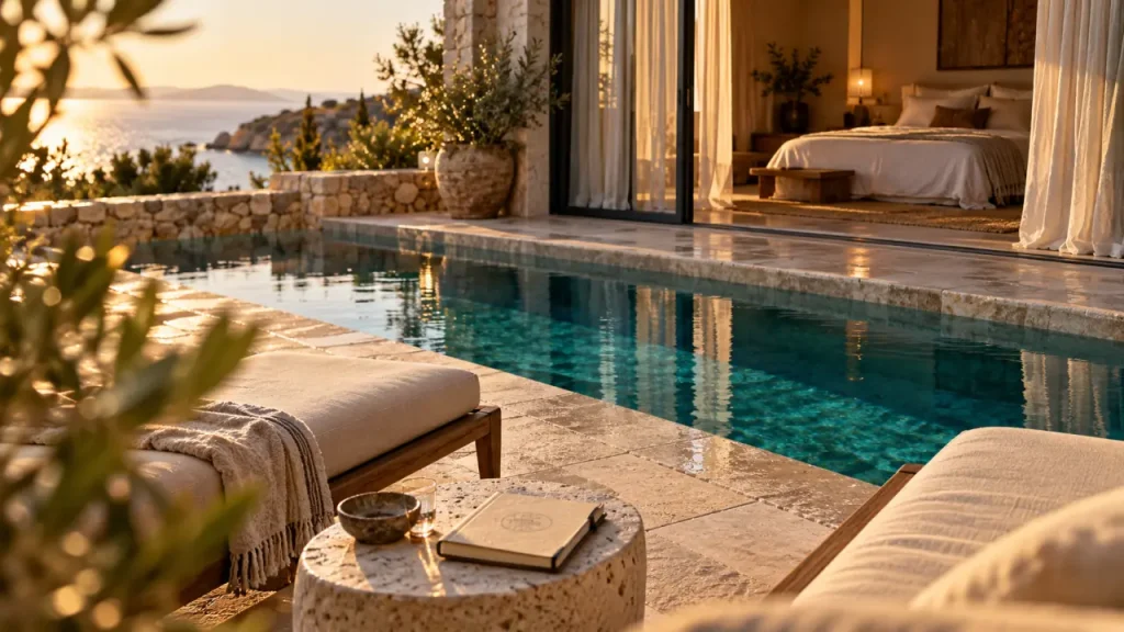 Chambre avec piscine privée : vérifiez l’intimité avant de réserver