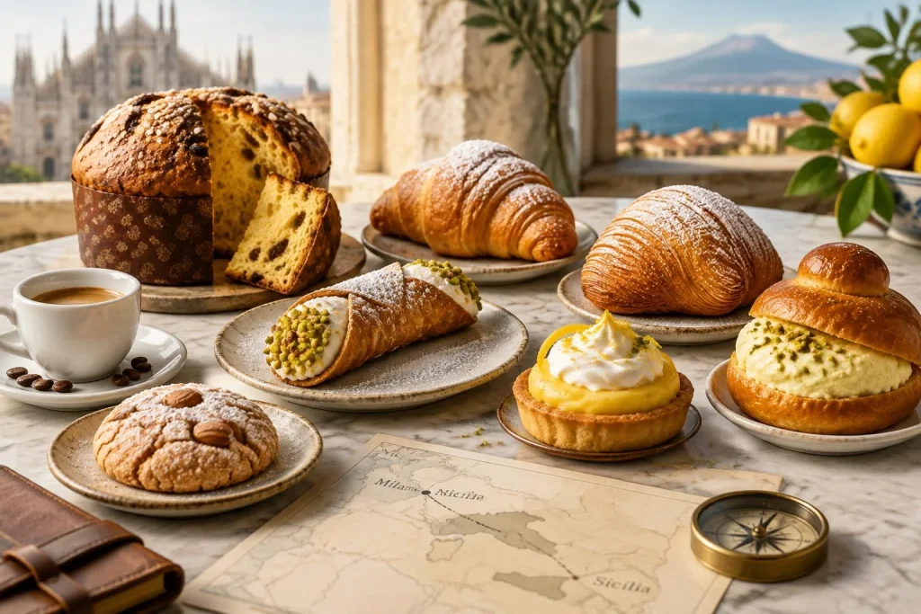 Huit pâtisseries italiennes de Milan à la Sicile